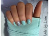 Mint Green with Silver Glitter