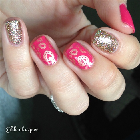 Glitter And Gem Stamping 