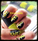 salad green with black dots..