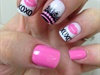 Xoxo Pink Nail Art
