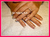 Natural overlay French w/ Flower diamond