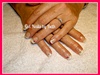 Natural overlay French w/ Flower diamond