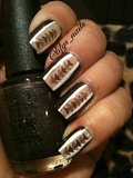 OPI: My private Jet, strips and arrows