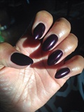  Pointy Deep Purple Opi nails 