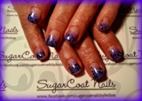 UV Purple nails