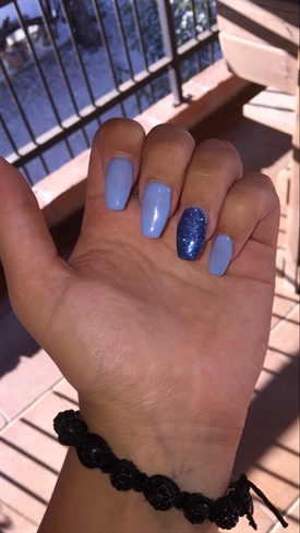 Light Blue And Glossy Blue