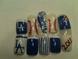 Dodger nails!!!!!!
