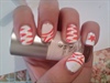 White &amp; Orange nails...