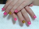 Electric Pink and Gold