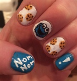 Cookie Monster Nails 