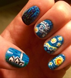 Starry Night Nails