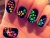 Rainbow Dot Splatter Nails
