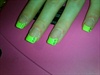 neon green w/ rhinestones