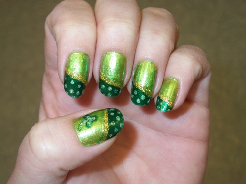My St. Patricks Day nails