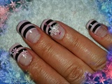 Pink and Black stripes