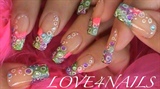Colorful French Manicure Nail Art Design