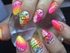 Summer neon nails 