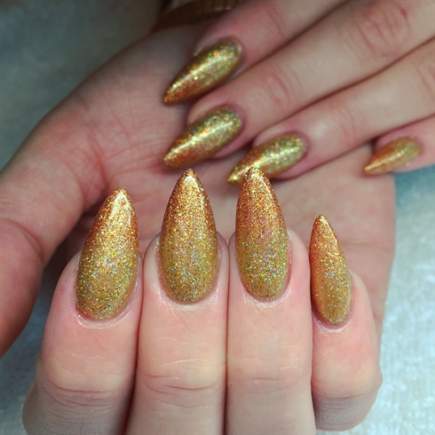 Gold Royal Nails 