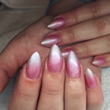 Pink and White Ombr&#233; 