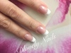 White &amp; Pink Gel Nails