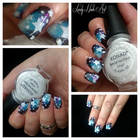 nail art stamping *galaxy &#233;toiles *