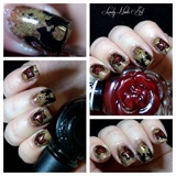 Nail art stamping *automne*