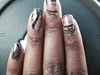 Tan And Black Water Marble