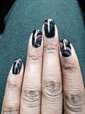 Pink And Black Fade Water Marble