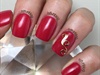 Gelish Red and Gold