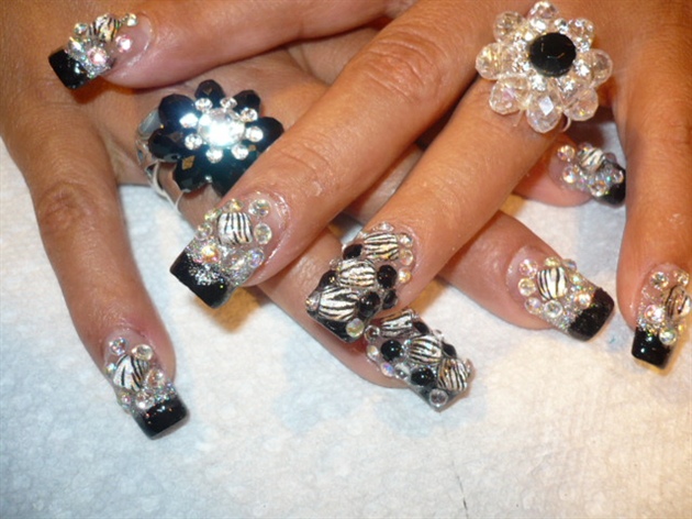 1. Bling nail art designs - wide 7