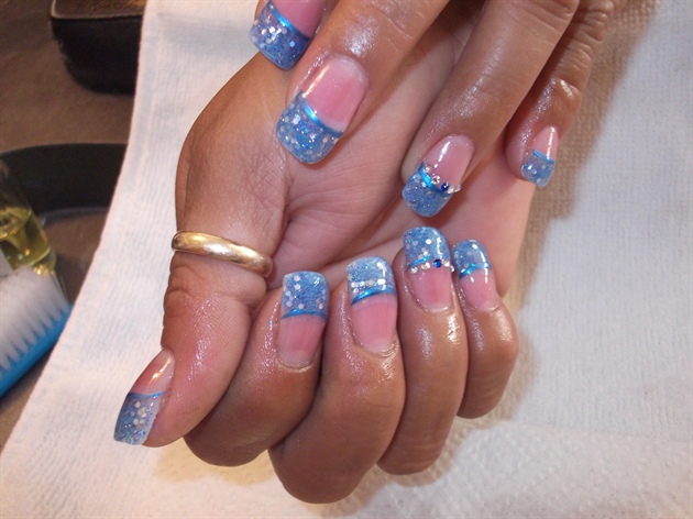 4. Sky Blue and Silver Nail Design - wide 1