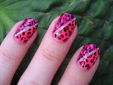 Diva Neon Leopard Nail Art