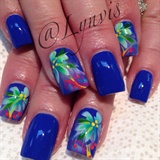 Tropical Blue Airbrush 