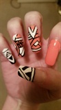 Tribal nail art