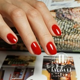 Red nails, perfect manicure