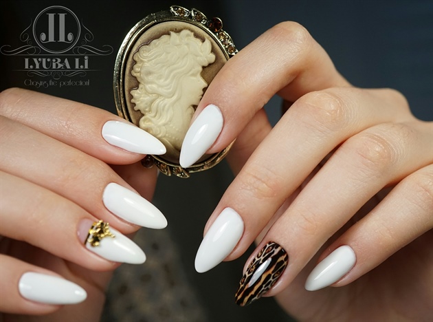 White nails, perfect manicure