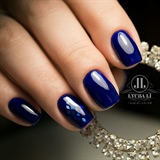 Blue nails, perfect manicure
