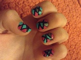 Cute Mosaic Nails 