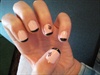 Black and pink french manicure