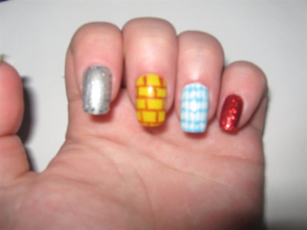 Wizard of Oz inspired nails