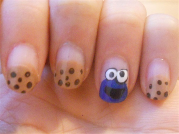 Cookie Monster inspired by cutepolish