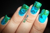 Lotus Oriental Stamping Nail Art