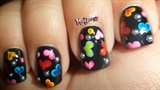 Colorful Hearts Nails! ❤