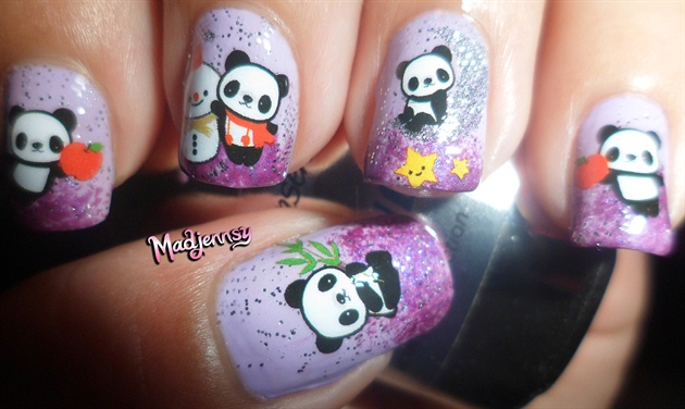 Cute Panda Nails!