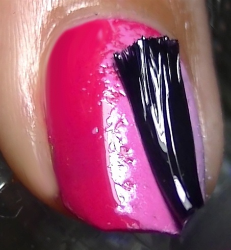 Add a coat of top coat to blend the colors in.