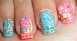 Little Twin Stars Japanese Style Nails
