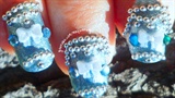 Winter Wedding Micro Beads Bridal Nail A