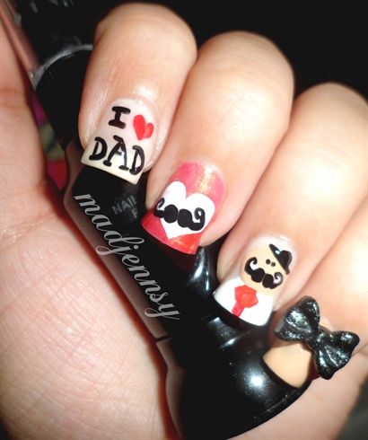Happy Father&#39;s Day Nail Art
