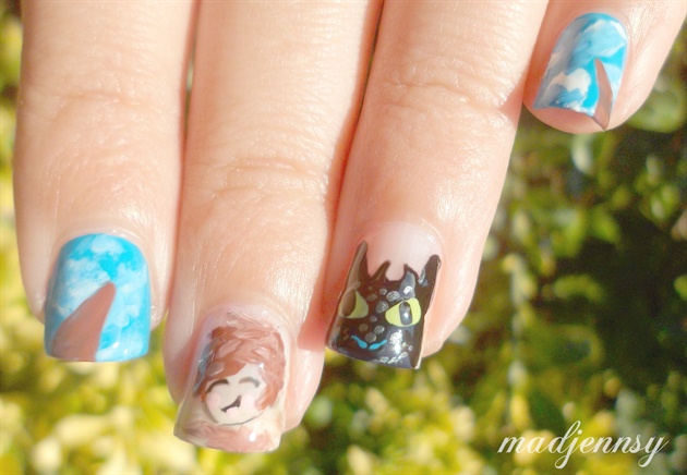 How to Train Your Dragon 2 Nail Art
