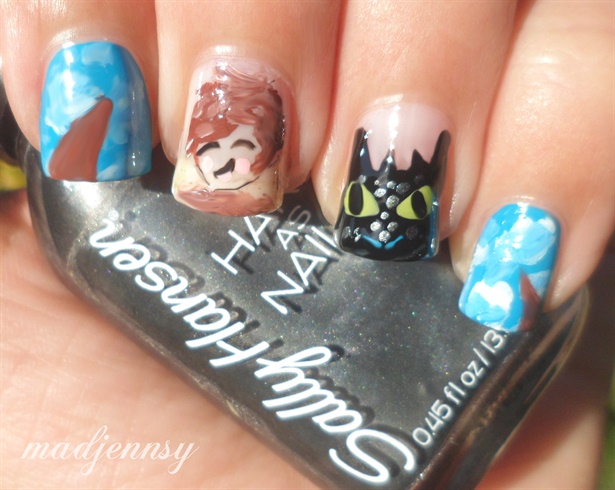 How to Train Your Dragon 2 Nail Art